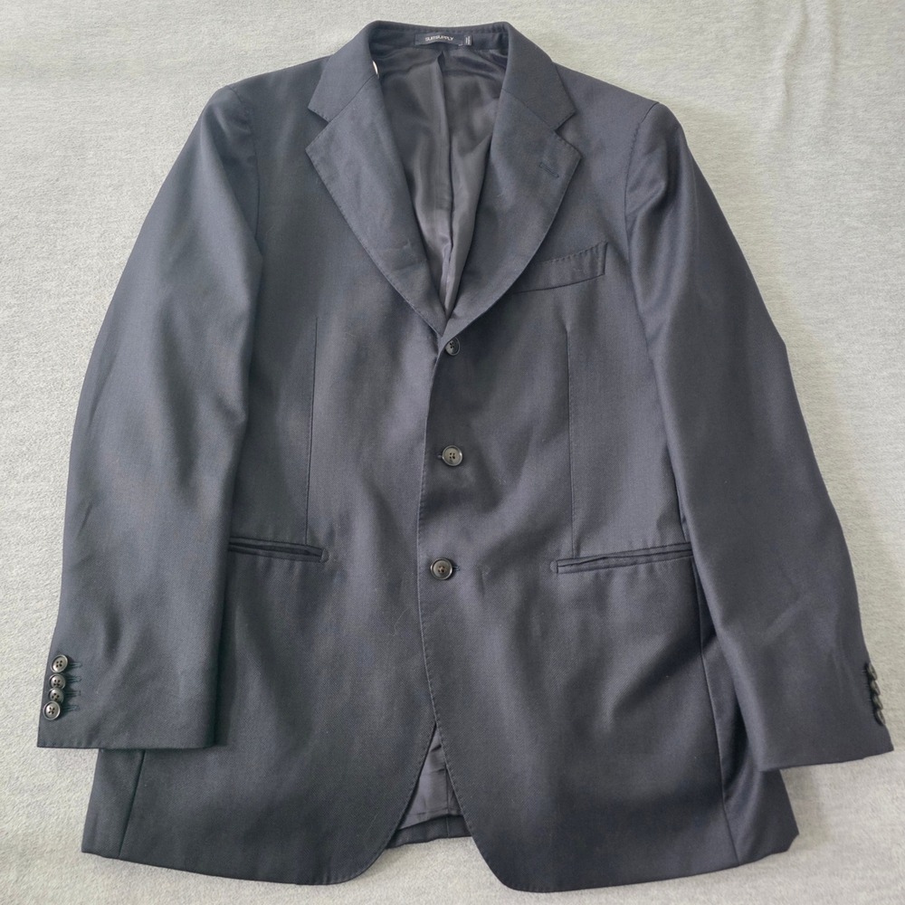 Suitsupply Havana Jetted Blazer Navy Blue Reda Super 130s Wool Slim Fit 54 44R
